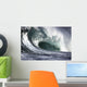 Hawaii, Big powerful wave break Wall Mural