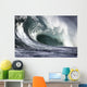 Hawaii, Big powerful wave break Wall Mural