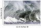 Hawaii, Big powerful wave break Wall Mural