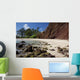 A sunny view of Koki Beach on a calm day Wall Mural