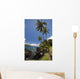Palm trees and sunny blue sky on the Keanae coast Wall Mural