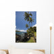 Palm trees and sunny blue sky on the Keanae coast Wall Mural