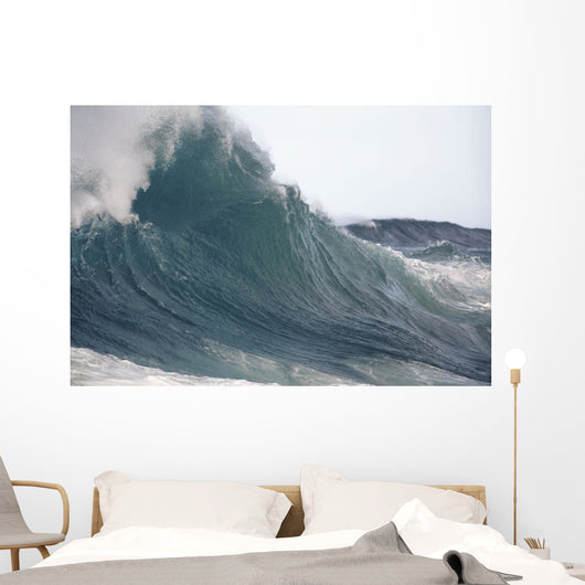 Hawaii, Big powerful wave break Wall Mural