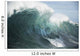 Hawaii, Big powerful wave break Wall Mural