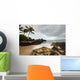 Hawaii, Maui, Makena Cove, Tropical beach and palm trees Wall Mural