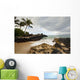 Hawaii, Maui, Makena Cove, Tropical beach and palm trees Wall Mural