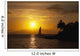 Hawaii, Maui, Makena, A silhouette of a sailboat at sunset Wall Mural
