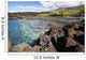 Hawaii, Maui, The remote Keawanaku Beach on the south side of Maui Wall Mural