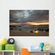 Hawaii, Maui, Makena, Cloudy sunset at Big Beach Wall Mural