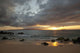 Hawaii, Maui, Makena, Cloudy sunset at Big Beach Wall Mural