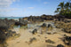 Hawaii, Maui, Makena, Beautiful clear ocean among lava rock Wall Mural
