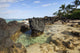 Hawaii, Maui, Makena, Beautiful clear ocean among lava rock Wall Mural