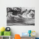Hawaii, Big powerful wave breaks on the shore Wall Mural