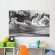 Hawaii, Big powerful wave breaks on the shore Wall Mural