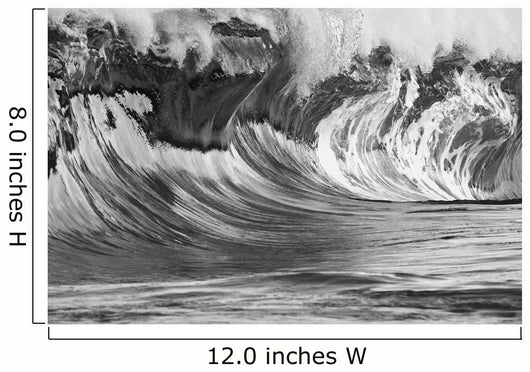Hawaii, Big powerful wave breaks on the shore Wall Mural