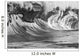 Hawaii, Big powerful wave breaks on the shore Wall Mural