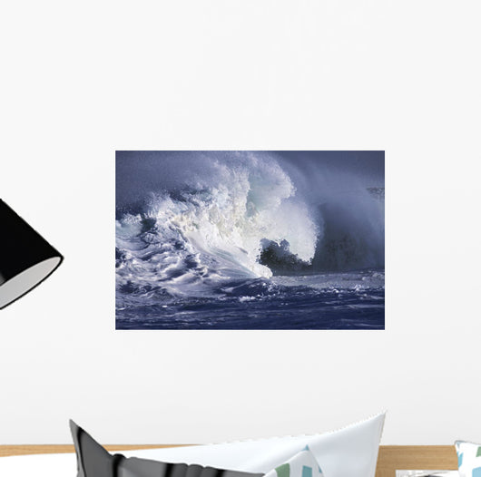 Hawaii, Big powerful wave break Wall Mural