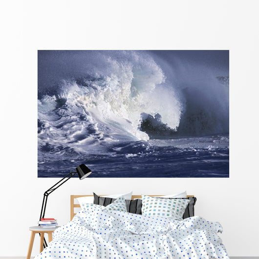 Hawaii, Big powerful wave break Wall Mural