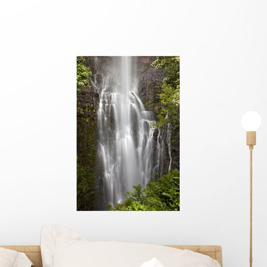 Hawaii, Maui, Kipahulu, Wailua falls Wall Mural