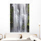 Hawaii, Maui, A waterfall in Kipahulu with lush foliage Wall Mural