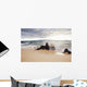 Hawaii, Maui, Surf crashes onto Big Beach Wall Mural
