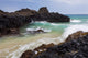 Hawaii, Maui, Makena, Ocean wave on rocky coastline Wall Mural