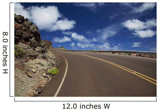 Hawaii, Maui, Open road and blue skies on the West Side Wall Mural