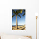 Hawaii, Lanai, Hulope Beach, Tall palm trees on a beautiful beach Wall Mural