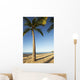 Hawaii, Lanai, Hulope Beach, Tall palm trees on a beautiful beach Wall Mural