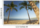 Hawaii, Lanai, Hulopoe Beach, Tall palm trees on a beautiful beach Wall Mural