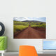 Hawaii, Lanai, The long red dirt road of Munrow Trail Wall Mural