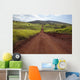 Hawaii, Lanai, The long red dirt road of Munrow Trail Wall Mural