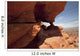 Nevada, Las Vegas, Red rock formation in the desert Wall Mural