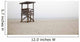 Abandoned lifeguard station on beach Wall Mural
