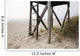 Close up of an abandoned lifeguard station on beach Wall Mural