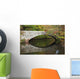 Bridge over river in autumn Wall Mural