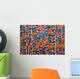 Gautemala, Chichicastenango, Brightly colored handmade textile Wall Mural