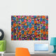 Gautemala, Chichicastenango, Brightly colored handmade textile Wall Mural