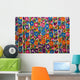 Gautemala, Chichicastenango, Brightly colored handmade textile Wall Mural