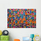 Gautemala, Chichicastenango, Brightly colored handmade textile Wall Mural