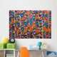 Gautemala, Chichicastenango, Brightly colored handmade textile Wall Mural