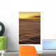 Hawaii, Maui, Ocean waves in motion and a vibrant tropical sunset Wall Mural