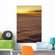Hawaii, Maui, Ocean waves in motion and a vibrant tropical sunset Wall Mural