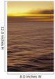 Hawaii, Maui, Ocean waves in motion and a vibrant tropical sunset Wall Mural