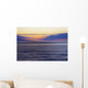 Hawaii, Maui, Ocean waves in motion and a vibrant tropical sunset Wall Mural