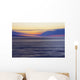Hawaii, Maui, Ocean waves in motion and a vibrant tropical sunset Wall Mural