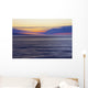 Hawaii, Maui, Ocean waves in motion and a vibrant tropical sunset Wall Mural
