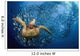 glides below a school of Bigeye Jacks Wall Mural