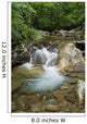 A rocky riverbed and waterfall Wall Mural