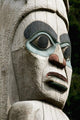 carvings on totem pole Wall Mural